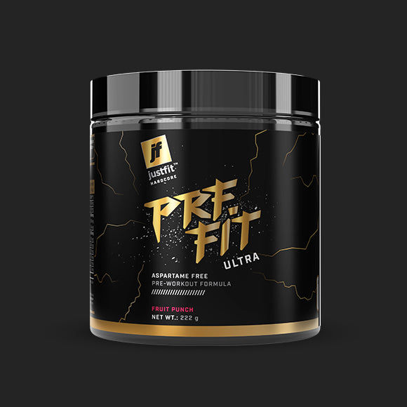 Justfit Hardcore Pre Fit Ultra 400MG Caffeine 222g